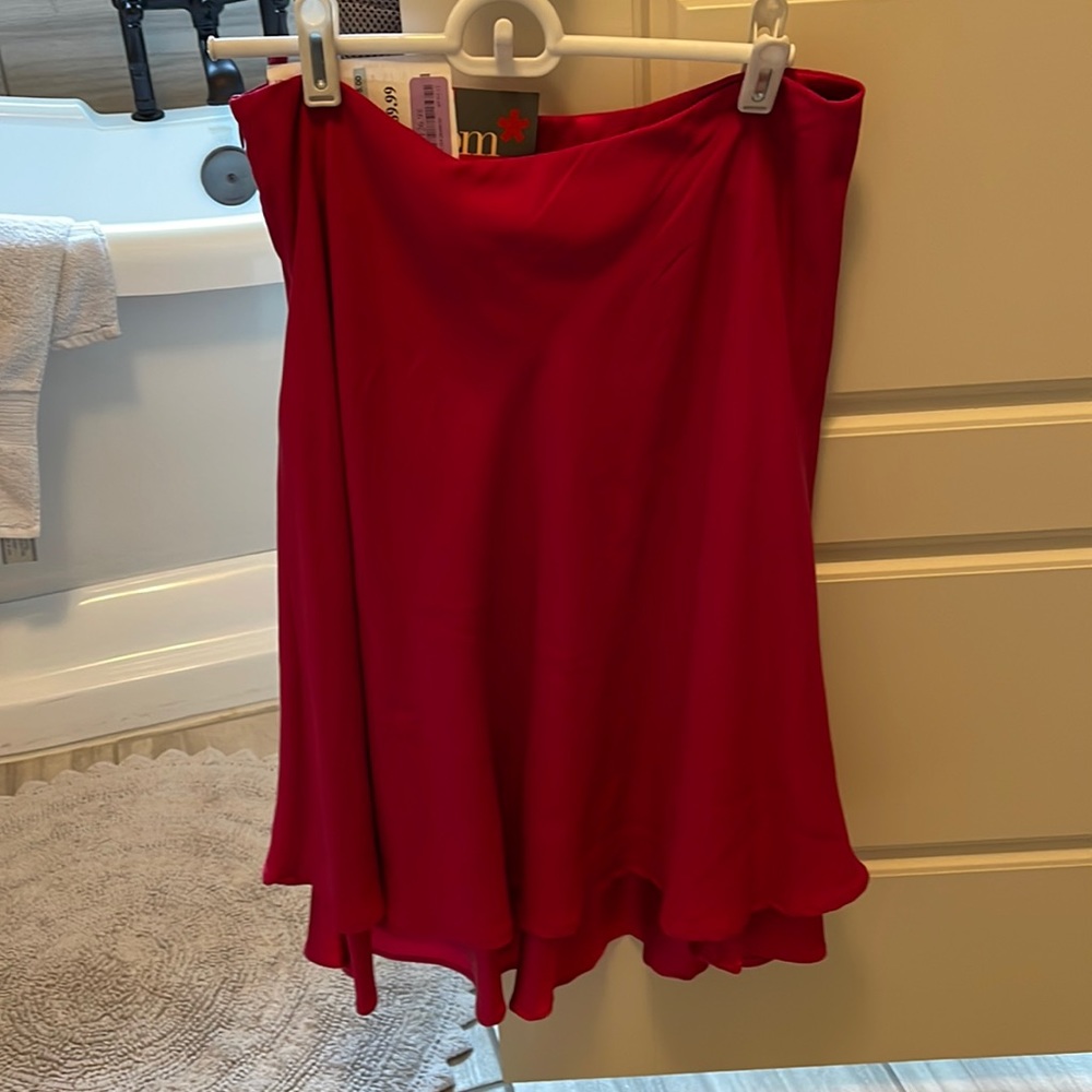 NWT Les Copains silk and satin skirt